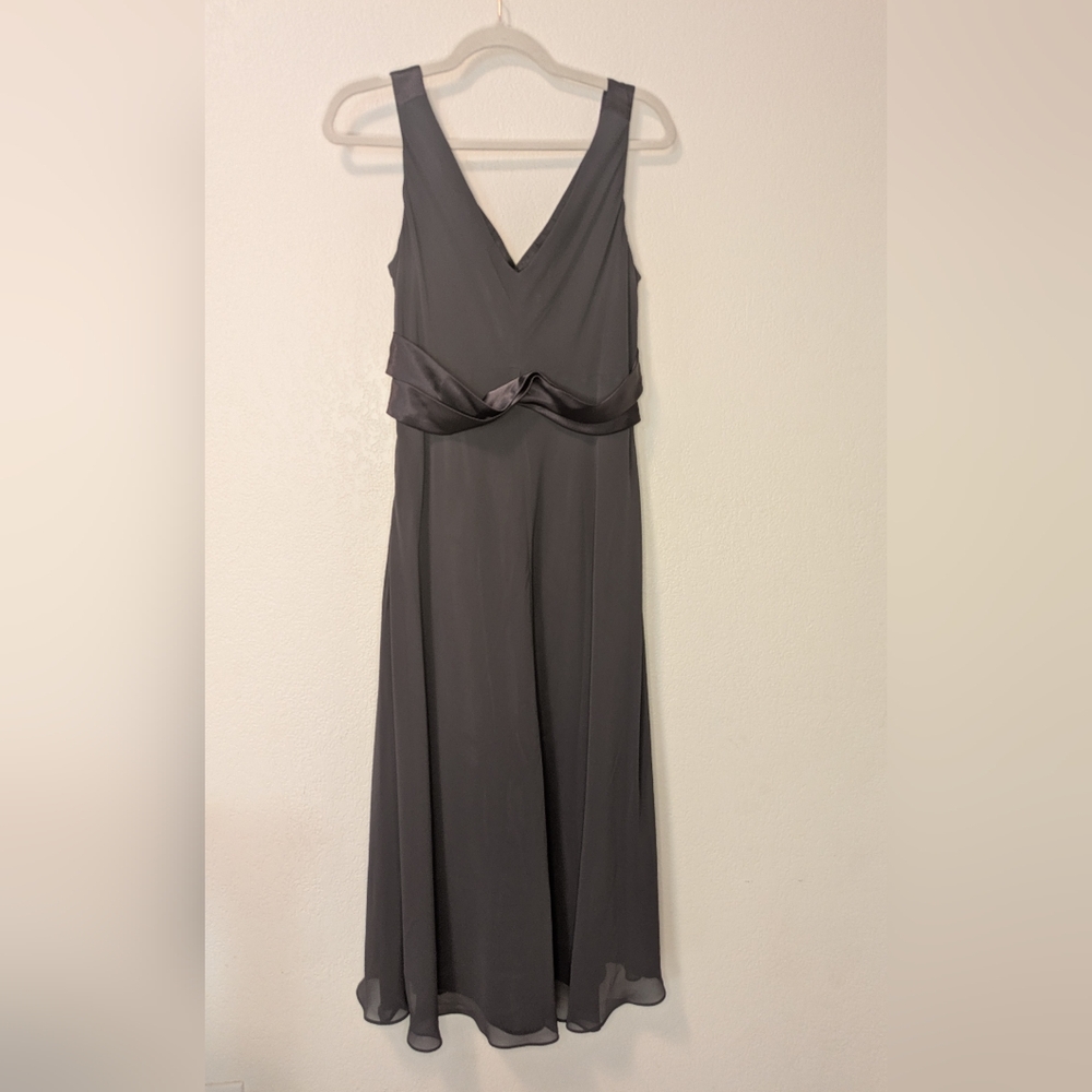 Evan Picone Elegant Black Sleeveless Dress - Picture 7 of 11